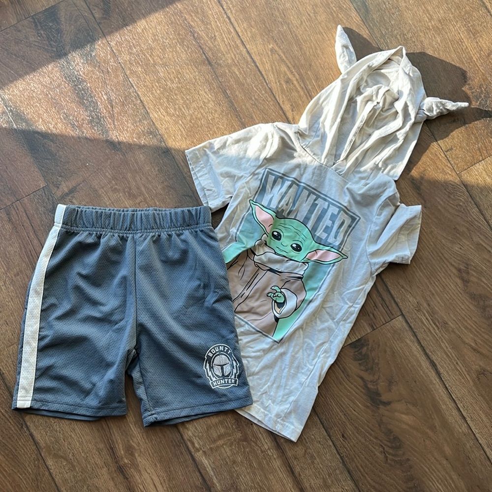 Mandalorian matching shorts and shirt